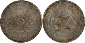 PERU. South Peru. 8 Reales, 1837-CUZCO BA. Cuzco Mint. PCGS AU-55.
KM-170.2.
From the Helena Collection.

Estimate: $400.00- $700.00