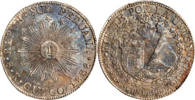 PERU. South Peru. 8 Reales, 1838-CUZCO BA. Cuzco Mint. PCGS Genuine--Cleaned, AU Details.
KM-170.4.

Estimate: $300.00- $500.00