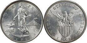 PHILIPPINES. Peso, 1908-S. San Francisco Mint. PCGS MS-63.
KM-172; Allen-17.03.

Estimate: $500.00- $700.00