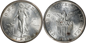 PHILIPPINES. Peso, 1908-S. San Francisco Mint. PCGS MS-62.
KM-172; Allen-17.03.

Estimate: $400.00- $600.00