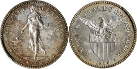 PHILIPPINES. 20 Centavos, 1908. Philadelphia Mint. PCGS PROOF-62.
KM-170; Allen-11.03.

Estimate: $150.00- $300.00