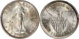 PHILIPPINES. 10 Centavos, 1918-S. San Francisco Mint. PCGS MS-66+.
KM-169; Allen-8.13.

Estimate: $500.00- $700.00