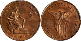PHILIPPINES. Centavo, 1933-M. Manila Mint. PCGS MS-65 Red Brown.
KM-163; Allen-2.30.

Estimate: $60.00- $100.00