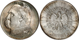 POLAND. 10 Zlotych, 1939. Warsaw Mint. PCGS MS-62.
KM-Y-29.

Estimate: $60.00- $100.00