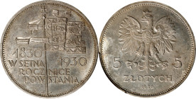 POLAND. 5 Zlotych, 1930. Warsaw Mint. PCGS MS-62.
KM-Y-19.1.

Estimate: $400.00- $600.00