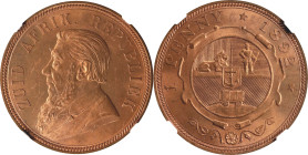 SOUTH AFRICA. Penny, 1892. Pretoria Mint. NGC MS-64 Red.
KM-2.

Estimate: $100.00- $200.00