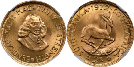 SOUTH AFRICA. 2 Rand, 1972. Pretoria Mint. NGC MS-65.
Fr-11; KM-64. AGW: 0.2355 oz.

Estimate: $450.00- $550.00