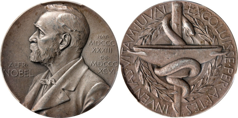 SWEDEN. Nobel Nominating Committee for Medicine Silver Medal, 1973. Royal Swedis...