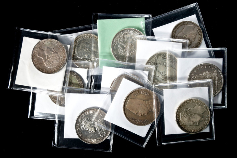 MIXED LOTS. Group of Crowns (11 Pieces), 1798-1939. Grade Range: VERY FINE to EX...