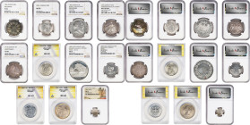 MIXED LOTS. Group of Mostly Silver Issues (11 Pieces), 1724-1964. All ANACS and NGC Certified; Grade Range: AU-Details to Proof-65.
An excellent coll...