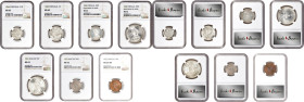 MIXED LOTS. Septet of Mixed Denominations (7 Pieces), 1898-1952. All NGC Certified; Grade Range: MS-66 to MS-64.
Countries included are Portugal and ...
