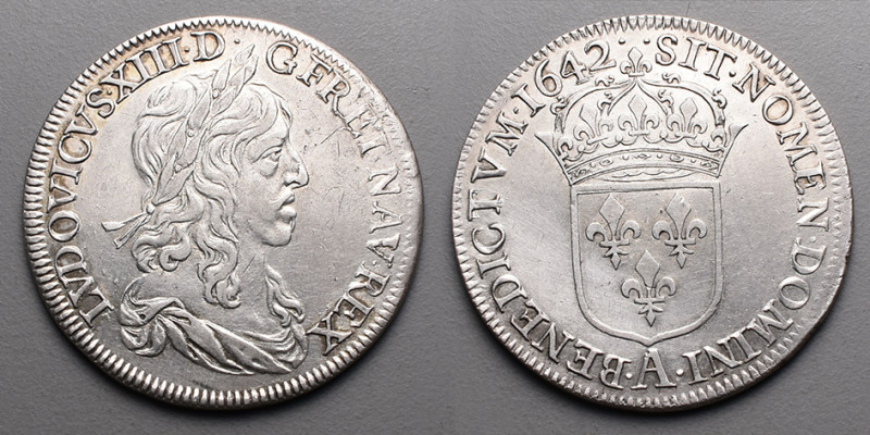 Le Royaume de France > Louis XIII (1610-1643)
30 sols 1er Poinçon de Warin . A=P...