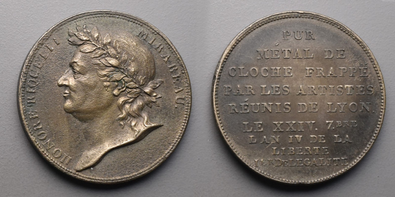 La Révolution > Convention (1792-1795)
Essai de Galle à l'effigie de Mirabeau. A...