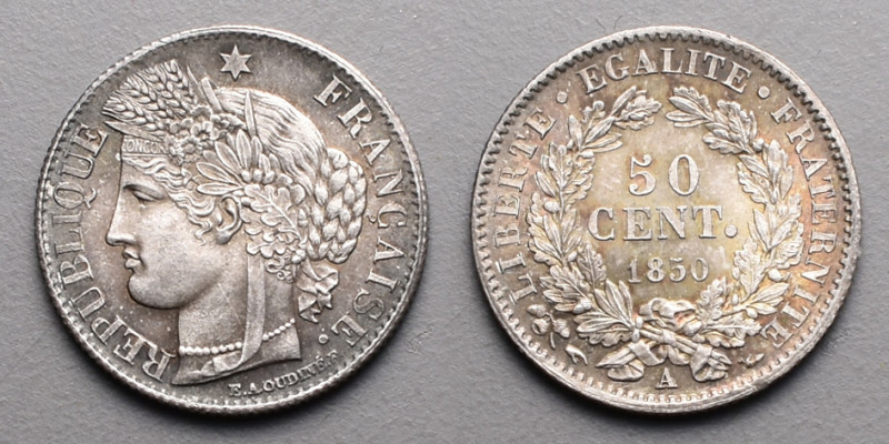 19e et 20e siècles, le systéme décimal > 2e République (1848-1852)
50 Cent.. A =...