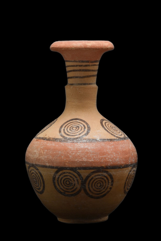 CYPRIOT POTTERY BICHROME JUGLET
Cypro-Geometric Period, Ca. 1050-700 BC. 
A de...