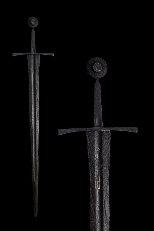 MEDIEVAL IRON CRUSADERS SWORD - FULL REPORT
Ca. 1350 AD. 
This late Medieval s...