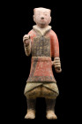 CHINESE HAN DYNASTY TERRACOTTA WARRIOR FIGURE - TL TESTED