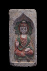 NORTHERN WEI TERRACOTTA TILE WITH BUDDHA - TL TESTED