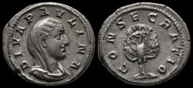 PAULINA, DIVA. 235 AD.ROME. AR DENARIUS