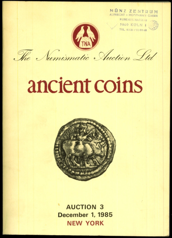 AUSLÄNDISCHE FIRMEN. 
USA. 
The NUMISMATIC AUCTION Ltd., New York. KONVOLUT: A...