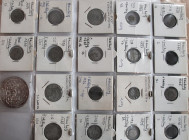 Hamburg, Stadt. 
LOT: Kleinmünzen des 17. bis 19. Jh. vom Dreiling bis 4 Schilling, dazu eine moderne Silbermedaille mit Ansicht der Deichstraße. 19 ...