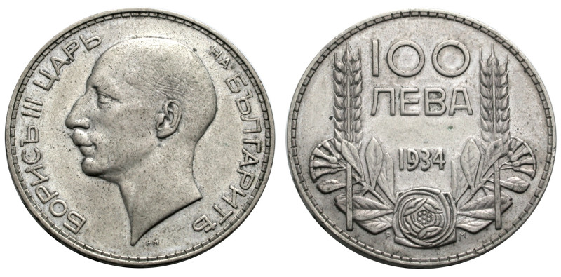 Bulgarien. 
BORIS III., 1918-1943. 100 Leva 1937. Kopf l. Rv. Wert und Jahr zwi...