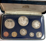 Barbados. 
Proof set 1973, Franklin Mint. 8 coins in one box.. 

Proof