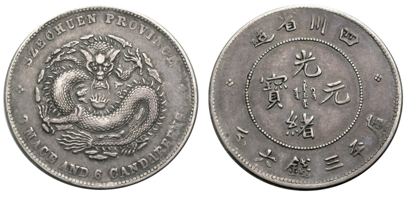 China. 
Szechuan. 
KUANG HSU, 1875-1908. 50 Cents (1901-1908). 33 mm; 13,2 g. ...