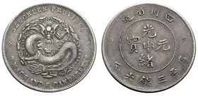 China. 
Szechuan. 
KUANG HSU, 1875-1908. 50 Cents (1901-1908). 33 mm; 13,2 g. KM&nbsp;Y#&nbsp;237.2, Kann&nbsp;146. . 

Very fine