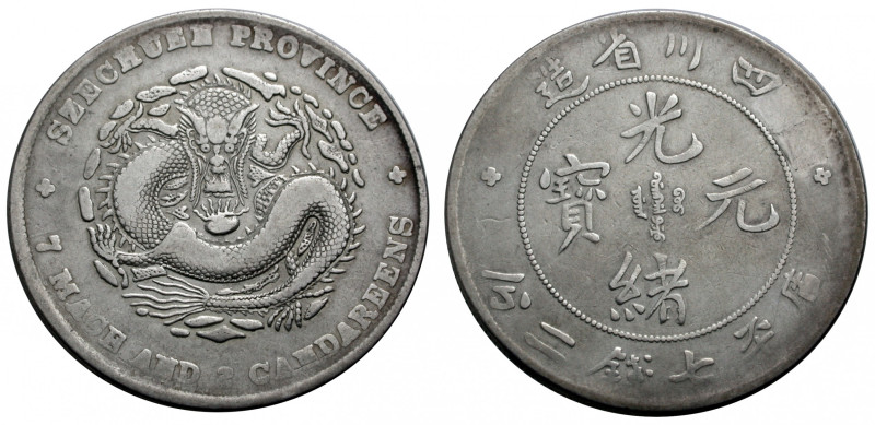 China. 
Szechuan. 
KUANG HSU, 1875-1908. Dollar o. J. (1901-1908). Drache. Rv....