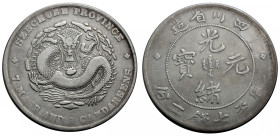 China. 
Szechuan. 
KUANG HSU, 1875-1908. Dollar o. J. (1901-1908). Drache. Rv. Schrift. KM&nbsp;238, Kann&nbsp;145. . 

Very fine