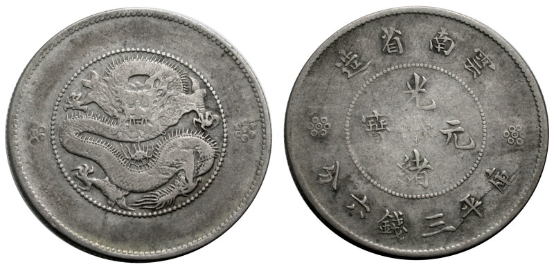 China. 
Yunnan. 
KUANG HSU 1875-1908. 50 Cents o. J., (restruck 1920-1931). Fo...