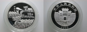 China. 
Volksrepublik. 
10 Yuan 2002 Dragon Boat Festival. . 

Proof