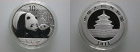 China. 
Volksrepublik. 
Panda 10 Yuan = 1 ounce 2011. . 

Brilliant uncirculated