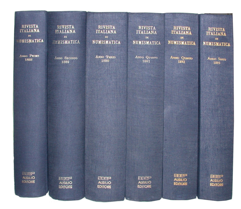 Zeitschriften. 
RIVISTA ITALIANA DI NUMISMATICA E SCIENZE AFFINI. Bd. I, 1888-B...