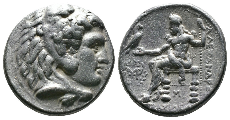 (Silver, 17.13g 26mm)Kıngs of macedon alexander III babylon tetradrachme postum ...