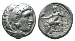 (Silver, 4.20g 16mm)Kıng of macedon alexander III .Herakles head with skin of a lion to the right. Rev: enthroned Zeus left.