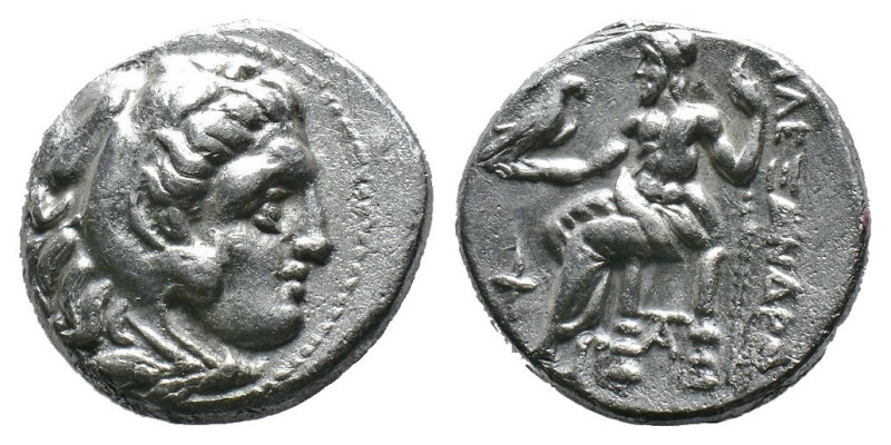 (Silver, 4.24g 16mm)MACEDON, Kingdom of, Alexander III, (336-323 B.C.), silver d...