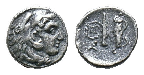 (Silver, 0.48g 8mm)Macedon, Kings of. Alexander the Great, 336-323 BC, AR obol, ...