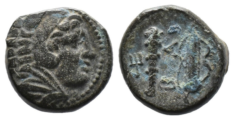 (Bronze, 5.55g 17mm)KINGS OF MACEDON, Alexander III 'the Great' (Circa 336-323 B...