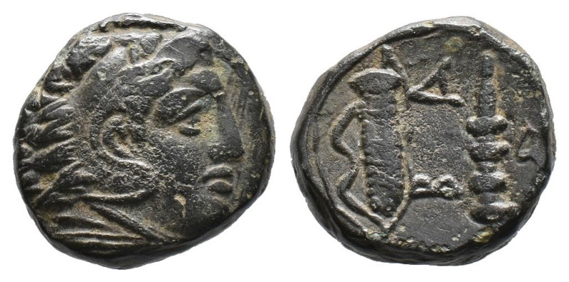 (Bronze, 5.33g 16mm)KINGS OF MACEDON, Alexander III 'the Great' (Circa 336-323 B...