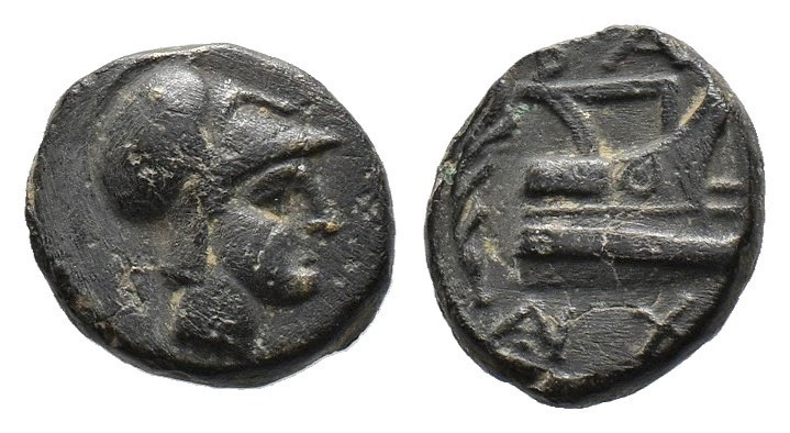 (Bronze, 1.67g 10mm)Kingdom of Macedon. Demetrios I Poliorketes. AE 11. 306-283 ...