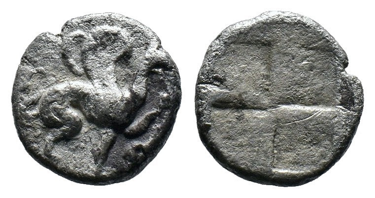(Silver, 1.23g 12mm)Greek
Ionia, Teos AR Obol.Ionia, Teos AR Obol. Circa 500-460...