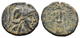 (Bronze, 5.72g 20mm)Pergamon AE 20 ,Head of Athena mysia