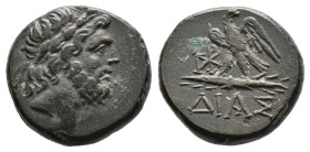 (Bronze, 8.00g 19mm)BITHYNIA, DiaTime of Mithradates VI Eupator (ca 85-65 BC) AE