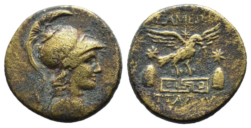 (Bronze, 5.80g 23mm)PHRYGIA, Apameia. Circa 88-40 BC. Æ . Attalos, son of Bianor...