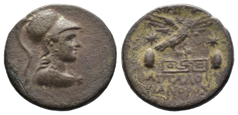 (Bronze, 6.56g 22mm)PHRYGIA, Apameia. Circa 88-40 BC. Æ . Attalos, son of Bianor...