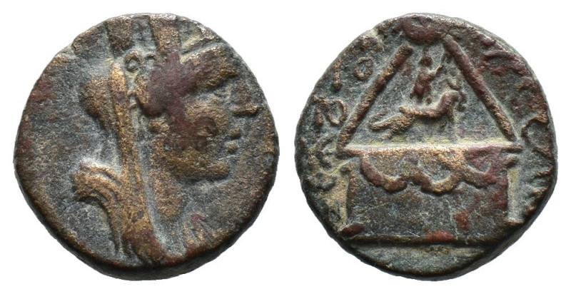 (Bronze, 3.41g 16mm)Kilikien. Tarsos.
Bronze. ca. 164 - 27 v. Chr.
Vs: Drapierte...