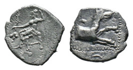 (Silver, 0.54g 11mm) Lykaonia, Laranda AR Obol. Circa 324/3 BC