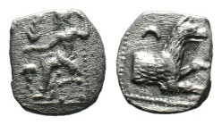 (Silver, 0.57g 8mm)Lykaonia, Laranda AR Obol. Circa 324/3 BC